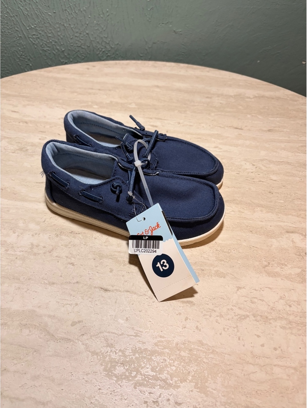 Boys' Navy Blue Casual Canvas Shoes Size 13